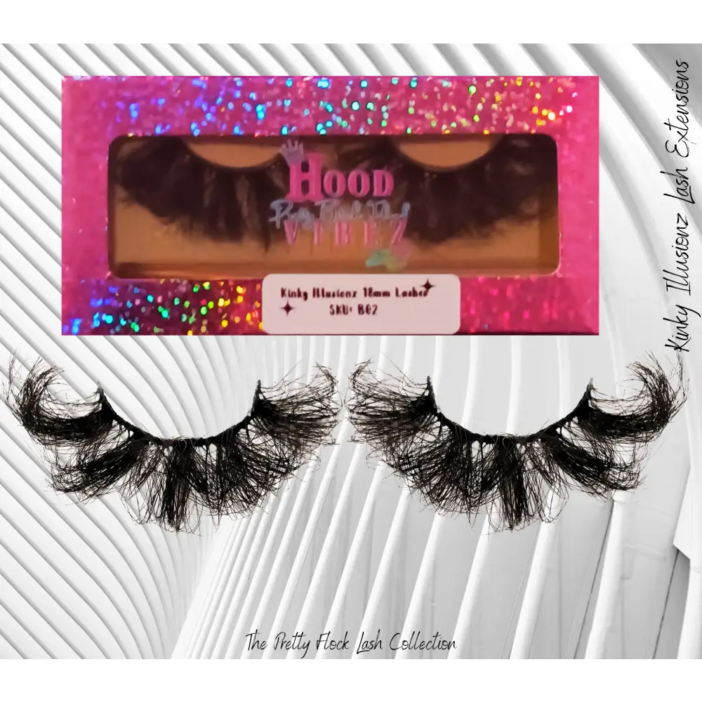 The Pretty Flock Lash Collection -’ Kinky Illusionz’ - False Eyelash Extensions